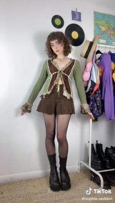 Fairy Work Outfit, Sweet Grunge Aesthetic, Fairy Tale Outfits Casual, Fairy Punk Outfits, Earthy Grunge Outfits Summer, Spring Whimsigoth, Earthbound Outfits, Whimsigothic Aesthetic Outfits, Cold Weather Outfits Grunge