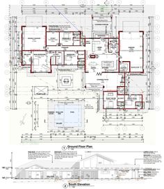 Floor Plan & Elevation Pool Trampoline, Open Plan Kitchen Living, Aluminum Carport, Auditorium Design, Graphic Communication, 3d Floor Plans, Architectural Materials