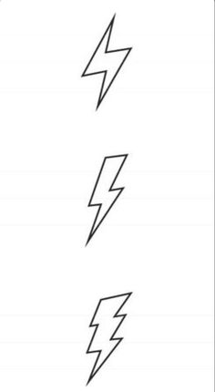 two lightnings are shown in black and white, one is drawn on the paper