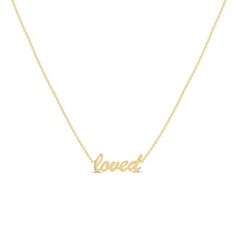 This meaningful choker necklace for her features "loved" styled in 14K yellow gold script. The cable chain adjusts to 17 inches in length and secures with a lobster clasp. Jewelry Advice, Necklace For Her, Kay Jewelers, Accessories Jewelry Necklace, Cultured Pearls, Necklace Designs, Cable Chain, Class Ring, Lobster Clasp