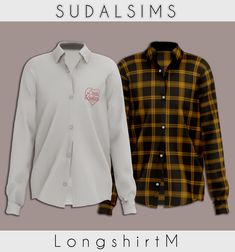 two long - sleeved shirts with the words sudalisms written on them