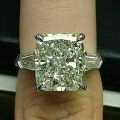 ad eBay - Find many great new & used options and get the best deals for 2Ct Cushion Lab Created Diamond Solitaire Engagement Ring 14k White Gold Finish at the best online prices at eBay! Free shipping for many products! Three Stone Diamond Ring, Engagement Ring Diamond Cut, Three Stone Diamond, Three Stone Engagement, Cushion Cut Diamonds, Three Stone Engagement Rings, Floral Vintage, Gold Engagement, Womens Engagement Rings