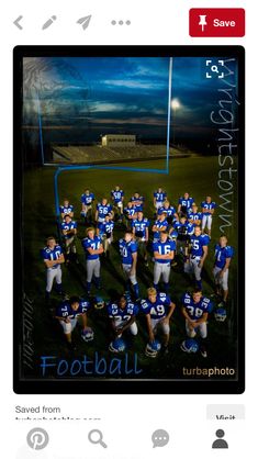 the football team is posing for a photo on their instagramtures, and it's so cute