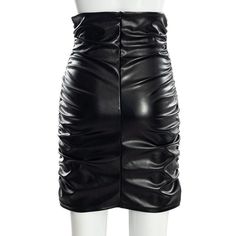 Product information: Fabric name: PU leather Skirt-type: hip skirt Color: Black Elasticity: Micro-elastic Main fabric composition: PU Size: S,M,L Style type: temperament commute Popular elements: splicing Style: commute style Craft: collage/stitching Size: Unit：CM Note: 1. Asian sizes are 1 to 2 sizes smaller than European and American people. Choose the larger size if your size between two sizes. Please allow 2-3cm differences due to manual measurement. 2. Please check the size chart carefully High Waisted Leather Skirt, Night Skirt, Hot Skirts, Womens Pleated Skirt, Pu Leather Skirt, Bodycon Midi Skirt, Sheath Skirt, Black Pleated Skirt, Women's Wear