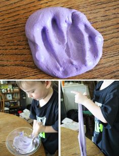 the process for making homemade play dough