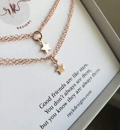 set of 2 teeny tiny star charm bracelets. Choose from sterling silver, 14k gf or rose gold fill. 6.5-7.5'' adjustable chain. Star Bracelets, Relationship Necklaces, Long Distance Friendship Gifts, Best Friend Bracelet, Good Friends Are Like Stars, Distance Friendship, Friend Bracelet, Long Distance Friendship, Best Friend Bracelets