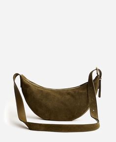 The Essential Sling Crossbody Bag | Madewell Sherpa Shirt Jacket, How To Style Leather Pants, Style Leather Pants, Sling Crossbody Bag, Suede Biker Jacket, Suede Biker, Sweater Polo, Everyday Purse, Leather Industry