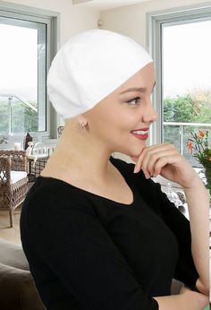 Need a lift? Scroll down to watch the video! New! Cool Wick Scarf Pad now for small or medium / large head sizes! Our new Cool Wick Scarf pad for chemo patients and women with hair loss adds volume and comfort to any headscarf, chemo turban or hat. 100% cotton French Terry outer layer is texturized to keep scarves from slipping. Moisture wicking, Cool Wick liner wicks moisture from your scalp to keep you cool and comfy during warm weather and hot flashes. Cool Wick inner layer is soft and comfy Scarf Pad, Chemo Scarves, Chemo Turbans, Ladies Head Scarf, Chemo Headwear, Head Wrap Scarf, Hot Flashes, Bad Hair, Head Scarf