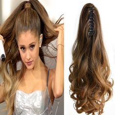 (100 % Human Hair Extension. -T anya Wig as the expert and leader in the hair market,have involved in hair products. 5) You will receive one pc ponytail hair extension. You can burn to test( TURN TO ASH, IT IS HUMAN). | eBay! High Ponytail Extensions, Wedding Hair Extensions, Extensions Ponytail, Hair Extensions For Short Hair, Runway Hair, Real Hair Extensions, Hair Body Wave, 100 Human Hair Extensions, Human Hair Clip Ins