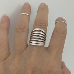 *  Perfect gift idea for any occasion: birthday, anniversary, engagement, graduation, bridesmaid, Mother's Day, Valentine's Day, Christmas, promise. *  Gorgeous Wide band Sterling Silver Ring, Statement Ring, Silver Ring, Wedding Silver Ring, Large Ring, Wide Ring, Boho Ring, Love Ring, Promise Ring, Wide Band, Wide Ring, Unique Ring, Index Ring, Thumb, 925 Stamped Face Height: 16 mm Metal Material: Sterling Silver Finish: High Polish *  Your purchase includes a gift box come. Let us know if this is a gift and we can ship directly to the recipient and include a personalized note. *  We greatly appreciate your order with us.  *  Note: Due to the difference between different phone or monitors the pictures may not reflect the actual color of the Ring. Stackable Open Band Ring For Anniversary, White Open Band Rings For Gift, White Open Band Ring For Gift, White Open Band Ring As Gift, Unique Stackable Rings With Open Band For Gift, Unique Stackable Rings With Open Band As Gift, Unique Wide Band Stackable Rings As Gift, Adjustable Wide Band Ring For Wedding With Open Shape, Adjustable Wide Band Ring For Wedding With Open Band