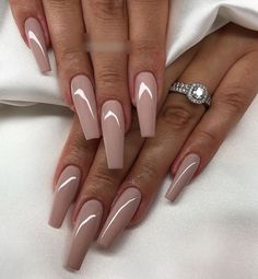 Cute Nude Nails, Best Fall Nails, Ongles Beiges, Nude Nail Designs, Beige Nails, Elegant Nails, Luxury Nails, Pretty Acrylic Nails