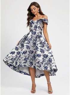 JJ's House Satin Floral Off the Shoulder Summer Fall Winter Spring A-line Plus General Back Zip High Low Beautiful Back Print & Floral Vintage Sweet & Flow Elegant Other Colors Height:5.8ft（176cm） Bust:32in（82cm）Waist:24in（61cm）Hips:35in（89cm） No Asymmetrical Blue W. #JJ's House #Satin #Floral #OfftheShoulder #Summer #Fall #Winter #Spring #Aline #Plus #General #BackZip #HighLow #BeautifulBack #Print&Floral #Vintage #Sweet&Flow #Elegant #OtherColors #No #Asymmetrical #Blue #W Cocktail Dresses Online, A Line Cocktail Dress, Chiffon Cocktail Dress, Satin Cocktail Dress, Floral Cocktail Dress, Dress Satin, Cocktail Dress Lace, Prom Dresses Lace, Dress Silhouette