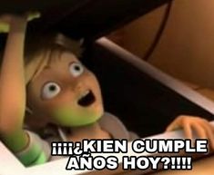 an animated image of a child using a laptop with caption that reads, i'm kien cumple and so hoy?