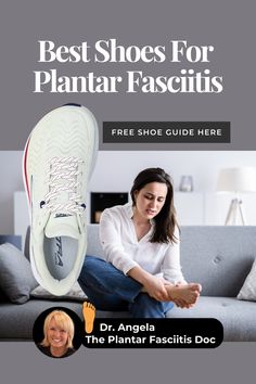 Best Shoes For Plantar Fasciitis & Heel Pain | Dr. Angela | The Plantar Fasciitis Doc | Dr. Angela shares the best and worst shoes for plantar fascia pain and heel pain. Also learn most damaging features in shoes for foot pain. Get your free shoe guide here Shoe Guide, Plantar Fascia, Best Shoes, Heel Pain, Best Stretches, Free Shoes, Foot Pain, Nice Shoes, Running