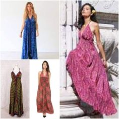 ad eBay - Find many great new & used options and get the best deals for 30 PC Lot Indian Silk Maxi Long Hippie Dress Festivel Clothing Summer Dress Boho at the best online prices at eBay! Free shipping for many products! Indian Women Dress, Indian Silk Dresses, Boho Sundress, Silk Dress Short, Magic Dress, Sari Dress, Wrap Around Dress, Silk Dress Long, Boho Summer Dresses