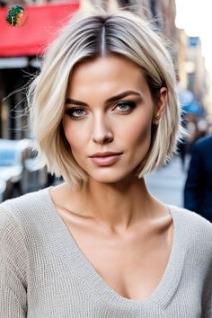 Entdecke den ultimativen Trend-Look: Ein kinnlanger, blonder Bob mit soften Wellen. Dieser zeitlose Schnitt passt perfekt zu jedem Gesicht und verleiht einen eleganten, mühelosen Style. Perfekt für den Alltag und besondere Anlässe! #BlonderBob #TrendFrisur #KurzesHaar #ModernerHaarschnitt  #BlonderBob #TrendFrisur2024 #KurzesHaar #ModernerHaarschnitt #ElegantesHaarstyling #AlltagsFrisur #HaarinspirationDeutsch #FrisurIdeen #BobFrisur #BlondeHaare Short French Haircut, French Haircut Parisian Chic, Trendy Short Hair Cuts, French Haircut, Summer Blonde Hair, Short French, Diy Hair Color, Long To Short Hair