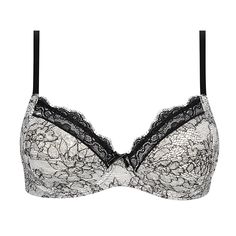 Underwire bra ANTIGEL Power Dentelle Elegant Lace Padded Bra, Elegant Underwire Bra Partially Lined, Underwire Bra, Bra, Black, Color