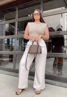 Spring Outfits Formal, Midsize Outfits Classy, Monochromatic Spring Outfit, Plus Size Chic Outfits Classy Summer, Curvy Outfits Classy, Midsize Classy Outfits, Chic Plus Size Outfits Classy, Classy Midsize Outfits, Curvy Spring Outfits 2023