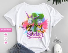 Sister Birthday Party, Trolls Png, Trolls Birthday Party, Birthday Girl Shirt, Birthday Party Shirt, Girl Shirt, Sister Birthday, Family Parties, Daughter Birthday