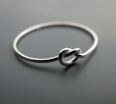 Knot ring  recycled sterling silver ring by junedesigns on Etsy, $18.00 Mama Outfits, Purity Ring, The Bling Ring, Love Knot Ring, Infinity Knot, Sterling Silver Promise Rings, Gold Promise Rings, Knot Ring, Cute Rings