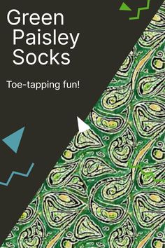 Make a bold statement with our Green Paisley Socks! These fashionable and trendy socks are a must-have for any wardrobe. The vibrant paisley print is sure to get noticed, and their comfortable fit makes them perfect for all occasions. Don't blend in—stand out! Click now to shop and make a statement with your socks. Toe-tapping fun! Trendy Socks, Trending Topics, Paisley Print