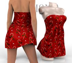 Mesh Fashion, Black Christmas, Christmas Candy Cane, Christmas Women, Dress 100, Costumes For Women, Red Christmas