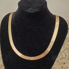 Beautiful 10kt Gold Necklace With 18" Long, 7 Millimeters Wide And 14.19 Gr. Womens Jewelry Necklace, Limited Time, Gold Necklace, Jewelry Necklaces, Women Jewelry, Gold, Color