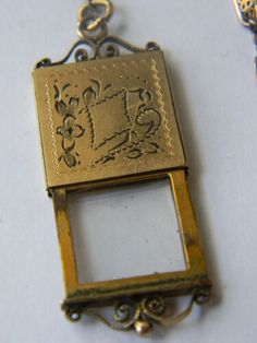 ad eBay - Find many great new & used options and get the best deals for Victorian 16" Gold Filled Pocket Watch Chain 1/8" Square Chased Slide Locket Fob at the best online prices at eBay! Free shipping for many products! Vintage Rectangular Jewelry For Everyday Use, Antique Gold Rectangular Watch Accessories, Antique Style Gold Rectangular Watch Accessories, Antique Gold Rectangular Jewelry And Watches, Vintage Rectangular Chain Jewelry, Vintage Jewelry With Lobster Clasp For Everyday, Collectible Etched Rectangular Jewelry, Door Picture, Picture Locket