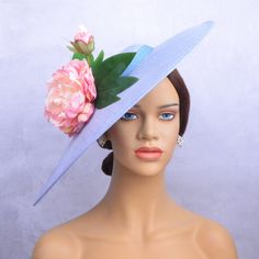 Hello!Welcome to our shop of  365daysCreations product information: Season:All Season Gender:Female Occasion:Party,Wedding,Melbourne cup,Kentucky Derby Material:Sinamay,silk flowers,PP straw With 1.2cm satin headband at the back Color:light blue/pink/green Sinamay Fascinator, Hat Party, Hat Wedding, Church Hat, Satin Headband, Branding Inspo, Melbourne Cup, Wedding Hat, Wedding Fascinators