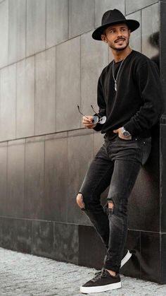 Men's Casual Outfits Winter, Fedora Outfit, Dj Clothes, Wedding Outfit Men, Stylish Men Casual, Winter Outfits Men, Fashion Suits For Men, Mens Fashion Classy, Men Fashion Casual Outfits