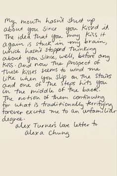 a handwritten letter from the author to his daughter, who is also in her handwriting