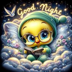 Funny Good Night Pictures, Sweet Good Night Images, Goodnight Pictures, Sweet Dreams Pictures, Good Night Pictures, Cute Good Night Quotes, Goodnight Images, Good Night Blessings Quotes, Tweety Bird Quotes