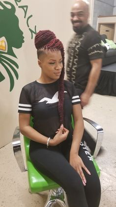 a model for @EziyahCudjo #TheBeautyOfNaturalHairBoard Brown Vampire, Transitioning Hair, Braids Kids, Dread Styles, Braids With Shaved Sides, Mohawk Styles, Hairstyle Color, Shaved Side Hairstyles, Shaved Hair Designs