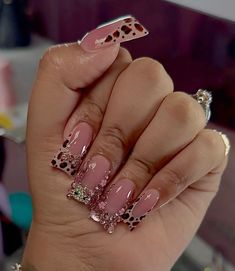 @ellaasnailz Nails Baddie, Girly Acrylic, Hard Nails, Duck Nails, Colored Acrylic, Colored Acrylic Nails