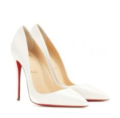 White Shoes Heels, Christian Louboutin Wedding Shoes, Louboutin High Heels, Christian Louboutin Outlet, Louboutin So Kate, Christian Louboutin Boots, White Leather Shoes, Manolo Blahnik Heels, Christian Louboutin So Kate