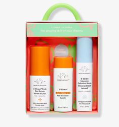 This auction is for one brand new in the box and fresh Drunk Elephant's Day Dream Kit is a travel-size duo that contains C-Firma, a brightening vitamin C serum, and B-Hydra, a ultra-quenching hydration serum, for dreamy, radiant skin. Benefits a.m. routine kit C-Firma Fresh brightens and firms B-Hydra visibly replenishes the complexion and improves the look of skin’s texture and tone Vegan and cruelty-free Formulated Without Made without the Suspicious 6 - the six ingredients Drunk Elephant believes are at the root of almost every skin issue (Essential oils, Silicones, Chemical sunscreens, SLS, Fragrances + dyes, and Drying alcohols) Includes C-Firma Fresh Day Serum (0.3 oz) B-Hydra Hydration Serum (0.2 oz) Check out all sale & promotions!  All of my items are 100% authentic, fresh and com Sephora Gift Sets, Day Serum, Hydration Serum, Drunk Elephant Skincare, Skincare Essentials, Dry Face, Sephora Beauty, Morning Skin Care Routine, Night Serum