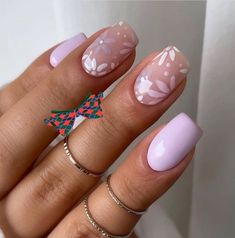 Spring And Easter Nails, Easter Nails Aesthetic, Nails Inspiration Easter, Aesthetic Easter Nails, Disney Easter Nails, Spring Nail Inspo Acrylic, Easter Nail Ideas Acrylic, Spring Aesthetic Nails, Pink Easter Nails