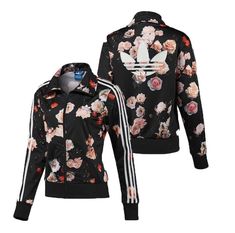 New Adidas Originals Firebird Track Top Floral Roses Jacket for women's F78292 | eBay Adidas Originals Jacket, Rose Jacket, Adidas Floral, Womens Adidas, Adidas Crop, Adidas Originals Women, Sport Top, Floral Jacket, Casual Athletic