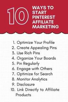 the top ten ways to start pinterest marketing