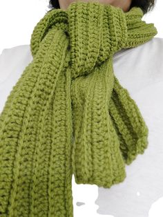 Hand made scarf. Custom to order. No change of pattern. Colour : Green Size: 152cm x 14cm Shawls And Wraps, Scarf Accessory, Singapore, Shawl, Hand Made, Etsy Uk, Crochet, Green, Pattern