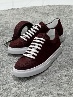 Lenzi Special Edition Suede Print Leather Burgundy Sneakers – Brabion Burgundy Sneakers, Care Care, Summer 22, Burgundy Lace, Loafer Sneakers, Brown Sneakers, Monk Strap, Printed Leather, Lace Boots