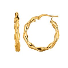 ER1263.jpg Pure Gold Jewellery, 14k Gold Hoop Earrings, Twisted Hoop Earrings, Gold Jewelry Earrings, Yellow Gold Jewelry, Diamond Hoop Earrings, Yellow Gold Earring, Jewelry Earrings Hoops, Gold Jewellery