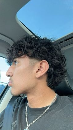 #mullet #hair #hairstyles #hairstylesformen #wavyhair Short Permed Mullet Men, Modern Mullet Perm, Curly Mop Hair Men, Thick Wavy Hairstyles Men, Loose Perms For Men, Curly Men Mullet, Fluffy Hair Mullet Men, Short Curly Haircuts Men Thick Hair, Mexican Mullet Hair