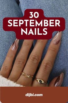 Fall Oval Nails Design, Fall Oval Acrylic Nails, September Birthday Nails, Transition Nails Summer To Fall, September Nails 2024, Oval Nail Designs, Nail Hacks Diy, Dark Nail Designs, Oval Nails Designs