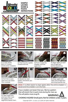 Learn how to create incredible designs with U-Lace no-tie laces. They’re exactly like standard shoelaces, only better; and with nothing to tie or to come untied. Convert your sneakers into easy-on/easy-off slip-ons. Ways To Tie Converse, How To Tie Converse, Lacing Tutorial, Lace Your Shoes, How To Tie Laces