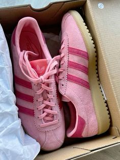 Pink Adidas Shoes, Aesthetic Shoes