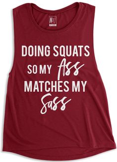 SASS for Days Muscle Tank Top - Pick Color Butter Soft Leggings, Gym Tees, Muscle Tank Top, Muscle Tank Tops, Maroon Red, Soft Leggings