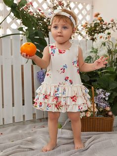 Cute Dresses For Baby Girl, Baby Summer Dress, Long Frocks For Girls, Baby Summer Clothes, Baby Summer Dresses