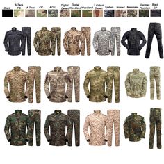 Gear Reference, Army Clothing, Combat Clothing, Camouflage Clothing, Tactical Uniforms, Prepper Gear, Hunting Clothing, Army Clothes