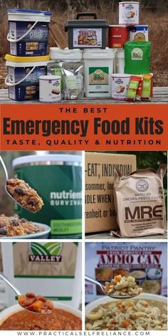 Best Emergency Food Survival Kits: Prepper Pantry Stockpile - Find out which emergency survival food kit companies still provide high-quality long-term storage food at a great price. Plus which emergency food kits taste the best. If you're a survivalist or prepper, you'll want some of these food kits in your prepper pantry stockpile. 72 hour emergency kits food | emergency preparedness kit | prepper food ideas Pantry Stockpile, Emergency Meals, Diy Food Storage, Emergency Rations, Survival Food Kits